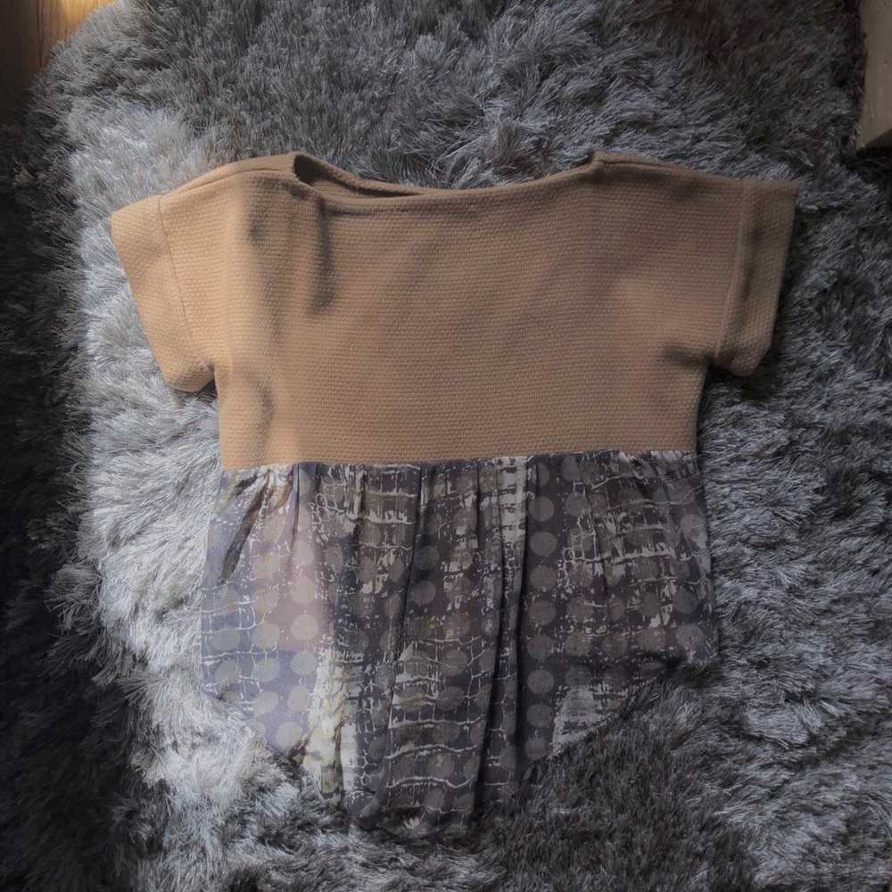 Khaki wool crop top - Picture 2 of 3